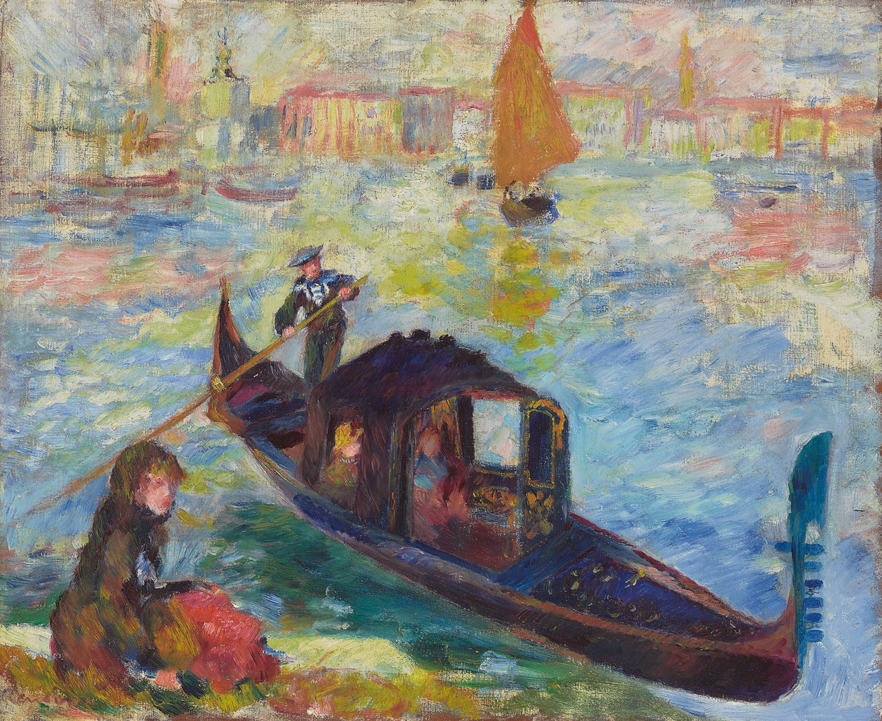 Gondoli, Venetsia, 1881 tekijältä Pierre Auguste Renoir
