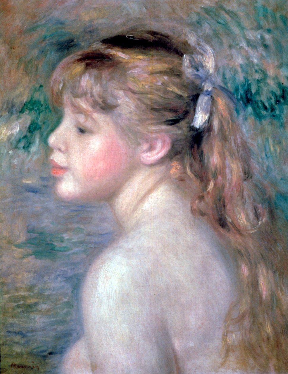Lapsen pää, 1892. tekijältä Pierre Auguste Renoir