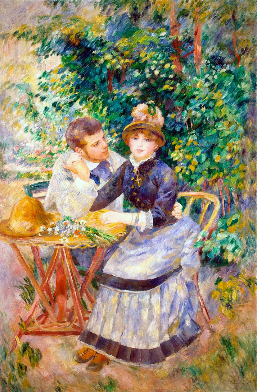 Puutarhassa, 1885. tekijältä Pierre Auguste Renoir