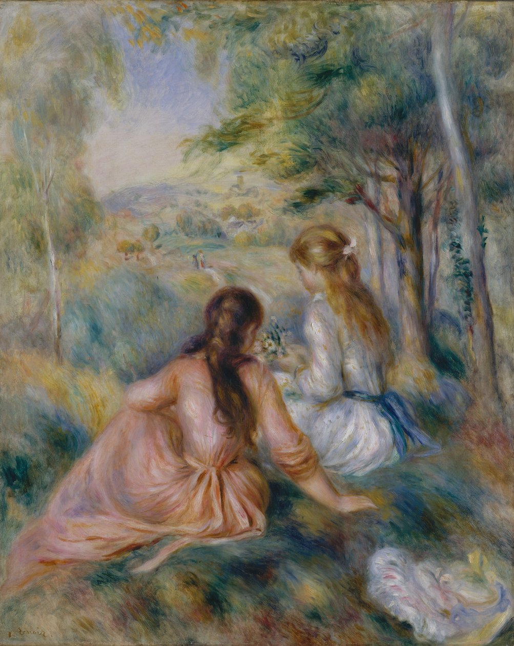 Niityllä, 1888-92. tekijältä Pierre Auguste Renoir