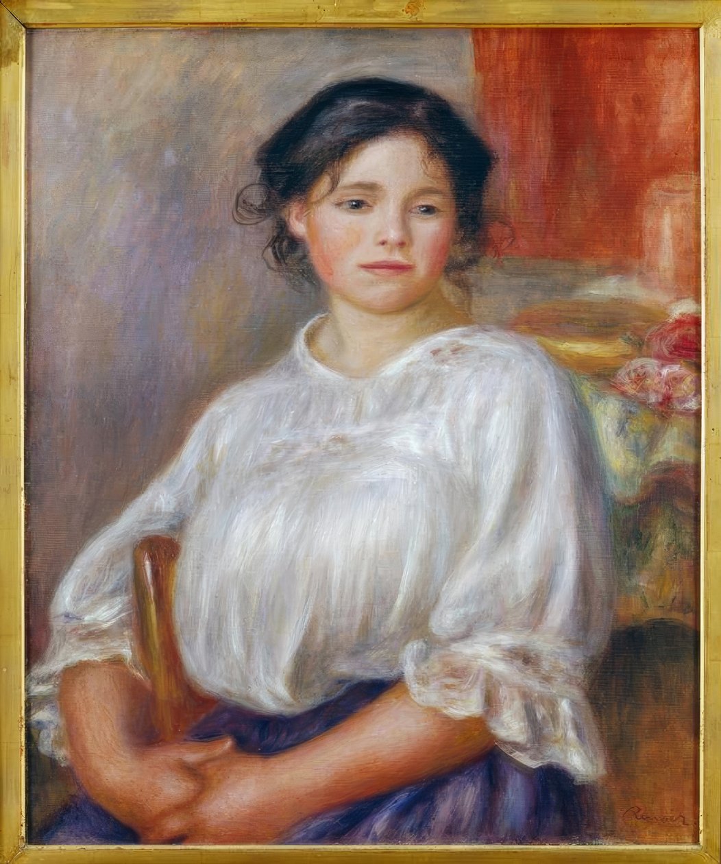 Istuva tyttö tekijältä Pierre Auguste Renoir