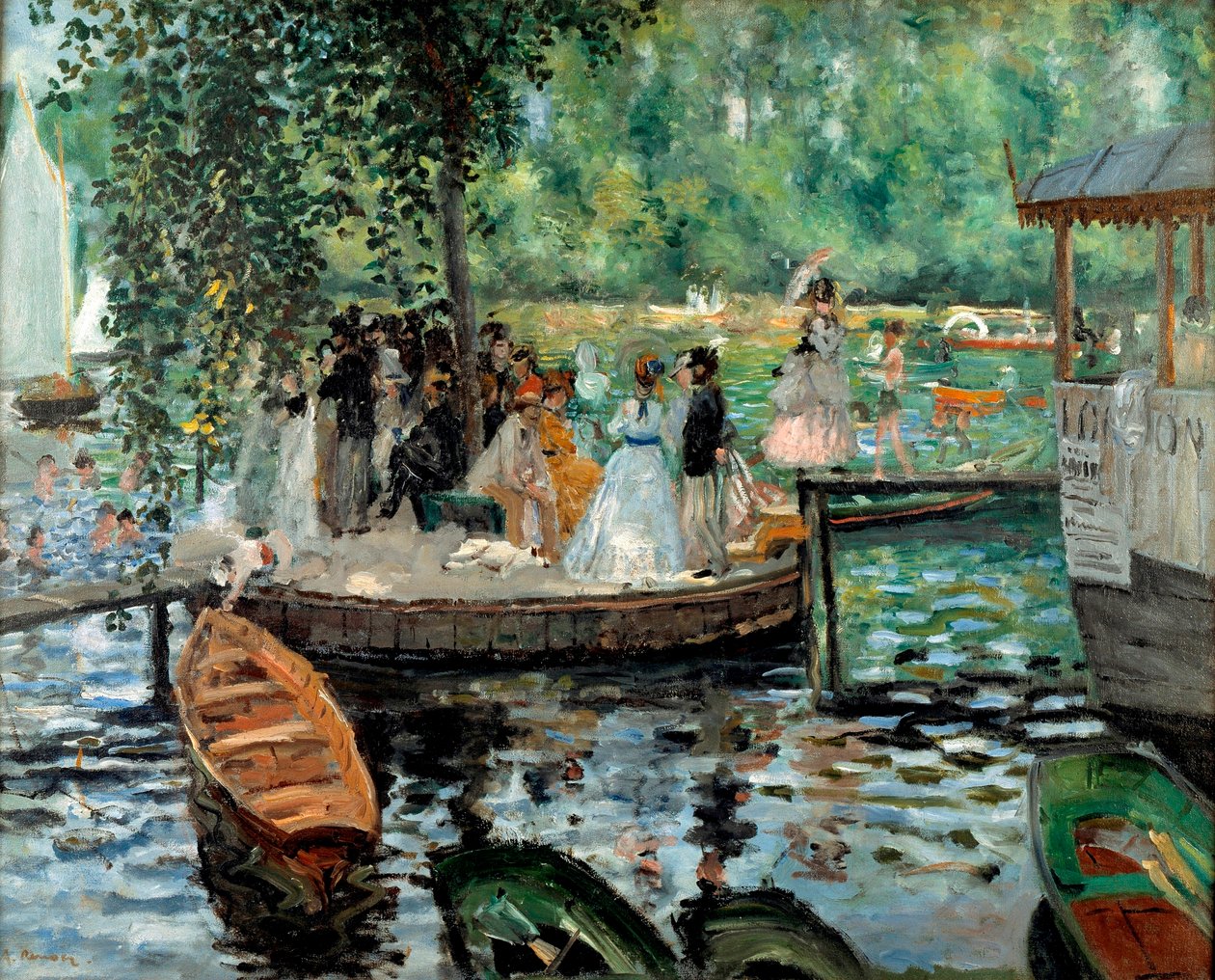 La Grenouillère tekijältä Pierre Auguste Renoir