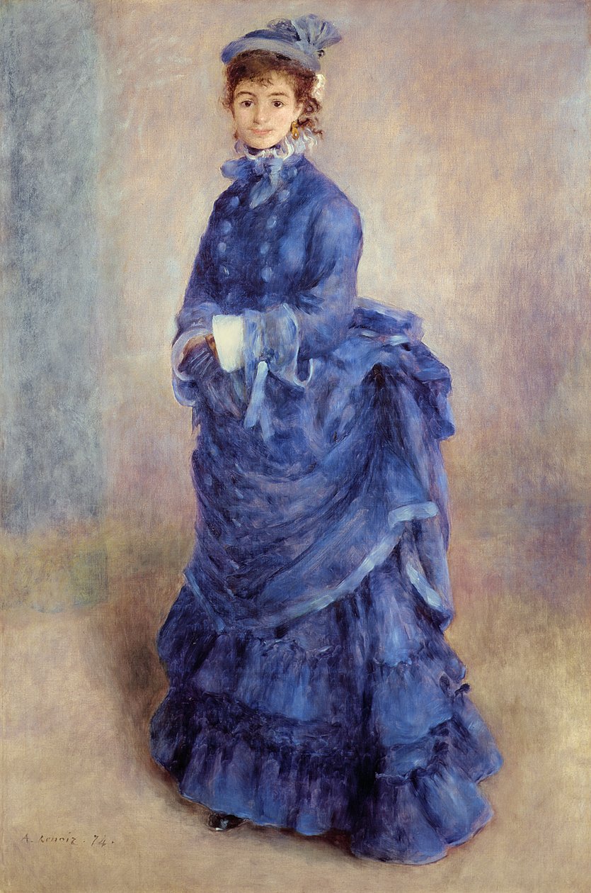 La Parisienne, Sininen nainen tekijältä Pierre Auguste Renoir
