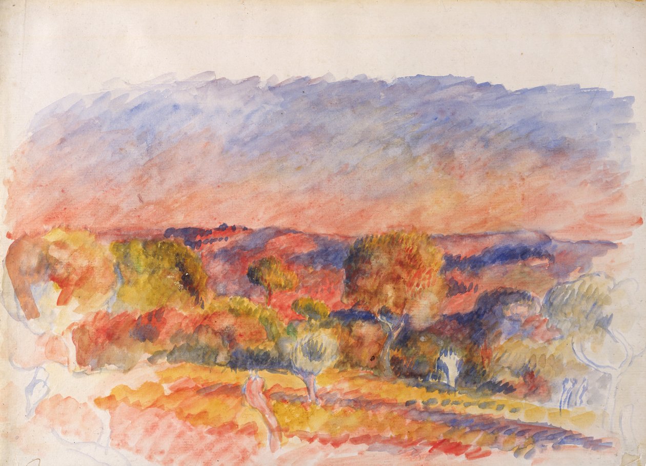 Maisema, 1889. tekijältä Pierre Auguste Renoir