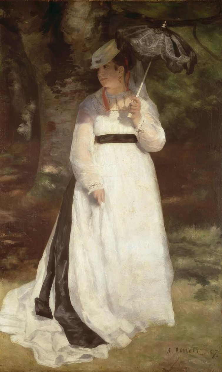 Lise ja aurinkovarjo tekijältä Pierre Auguste Renoir