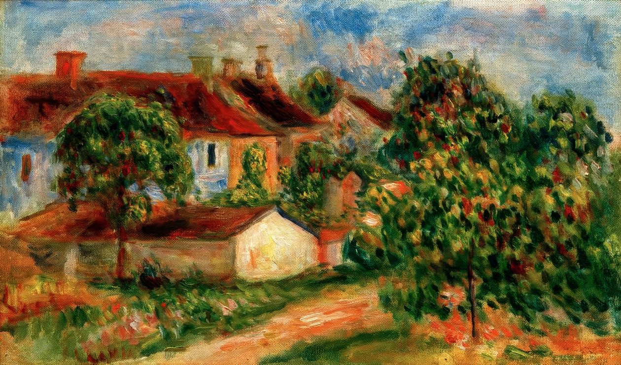 Maisons de village, tos rouges tekijältä Pierre Auguste Renoir