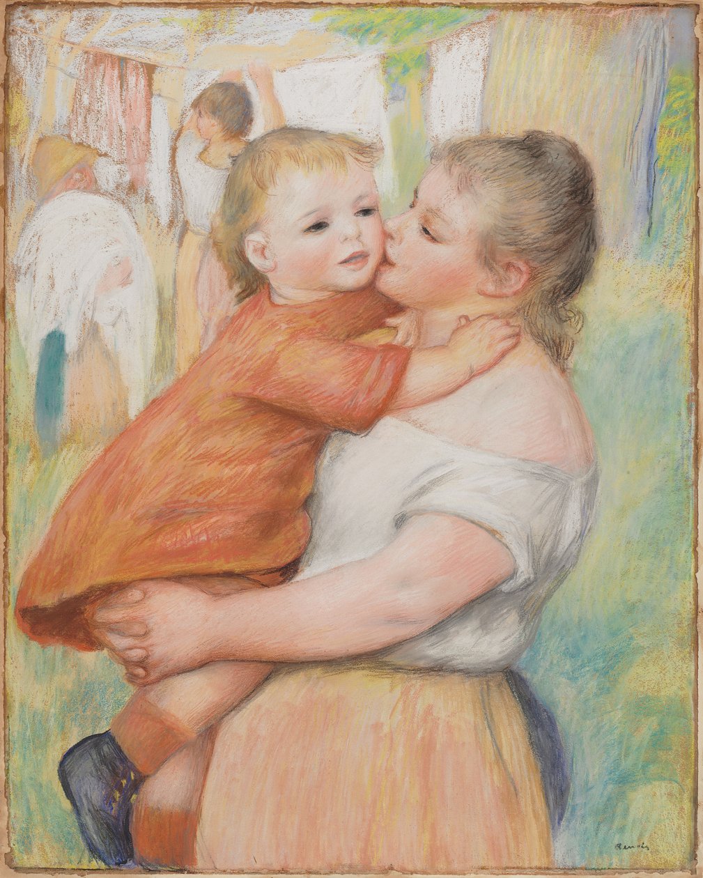 Äiti ja lapsi, 1886. tekijältä Pierre Auguste Renoir