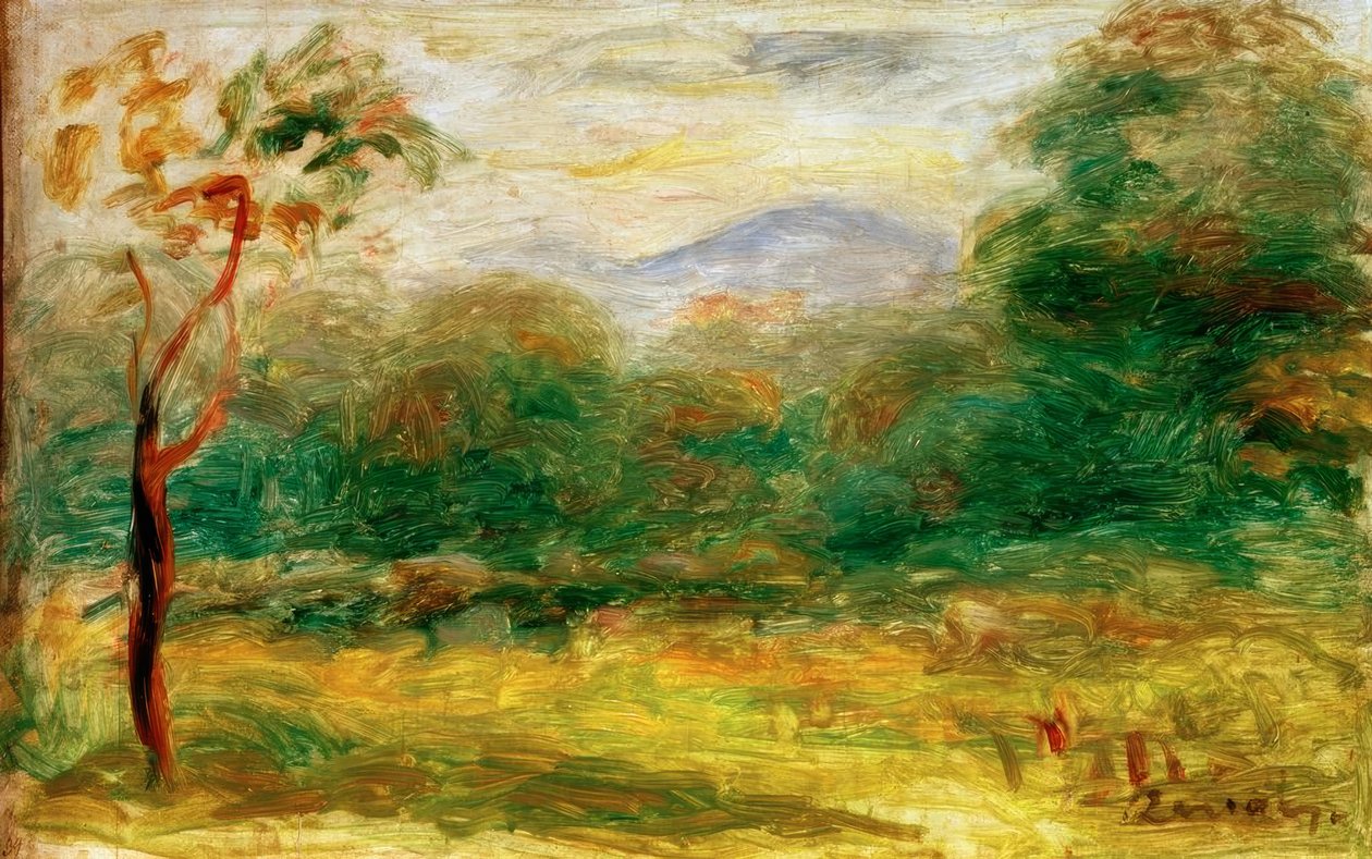 Midin maisema (Cagnes) tekijältä Pierre Auguste Renoir