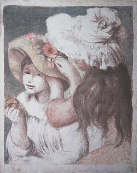 Hatun kiinnittäminen tekijältä Pierre Auguste Renoir