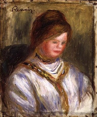 Muotokuva, n. 1906 (öljy kankaalle) tekijältä Pierre Auguste Renoir