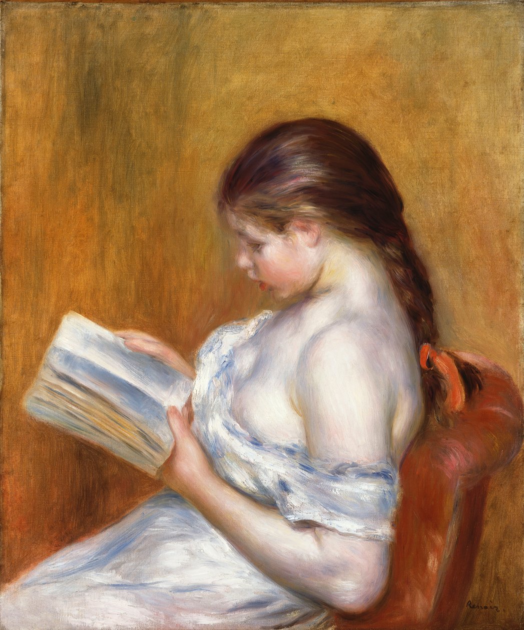 Lukeminen; La Lecture, 1888 tekijältä Pierre Auguste Renoir