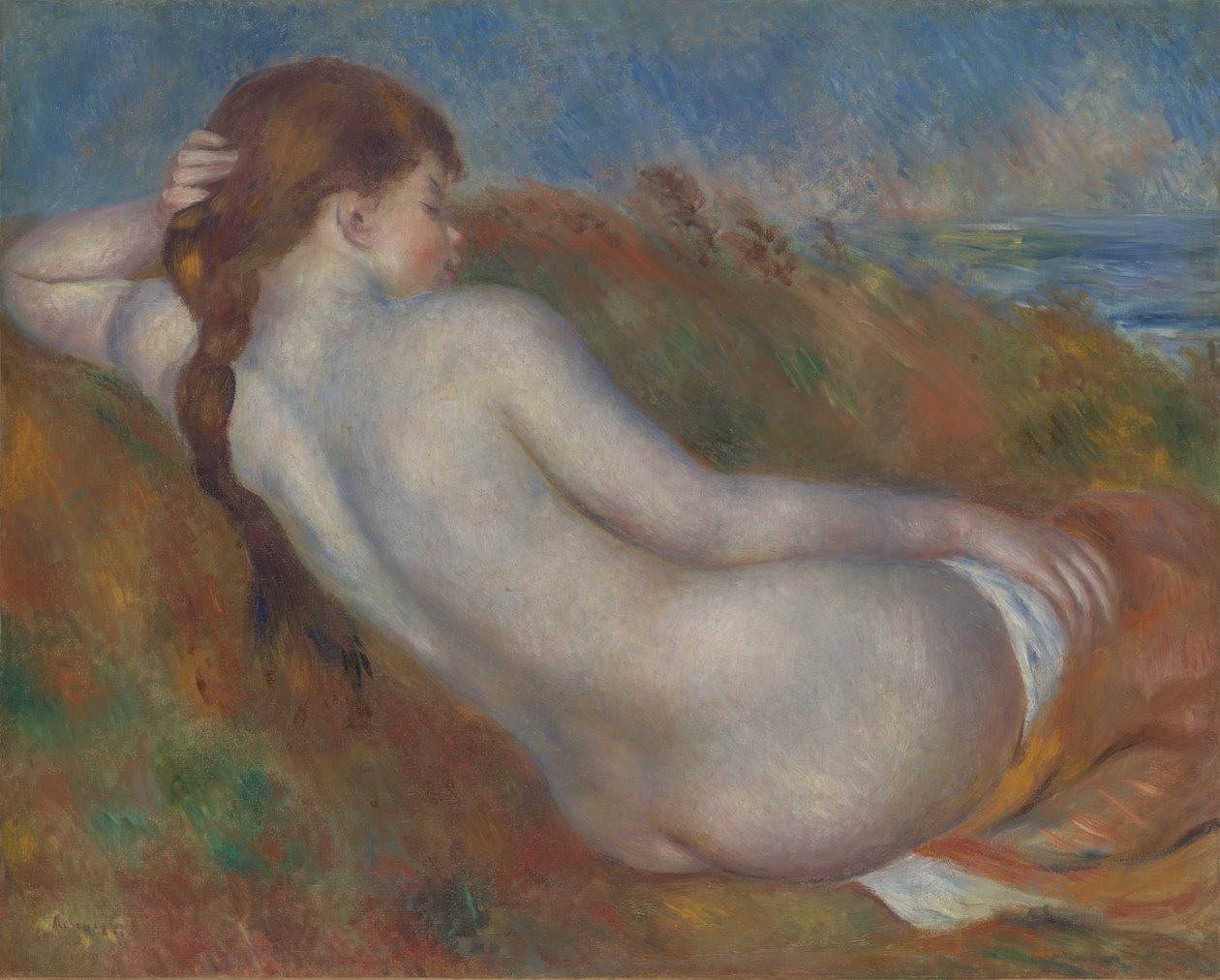 Makaava alastonkuva, 1883. tekijältä Pierre Auguste Renoir