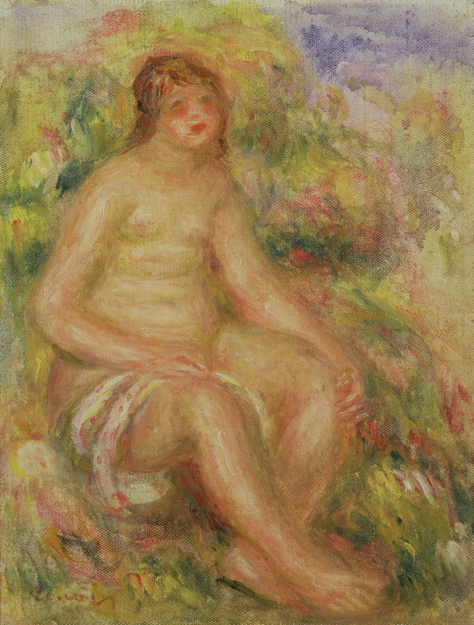 Istuva alaston maisema tekijältä Pierre Auguste Renoir