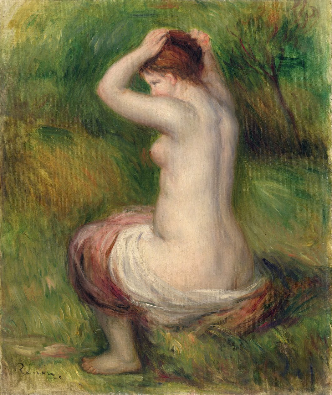 Istuva alaston (öljy kankaalle) tekijältä Pierre Auguste Renoir