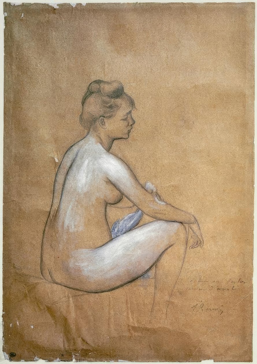Istuva uimari tekijältä Pierre Auguste Renoir