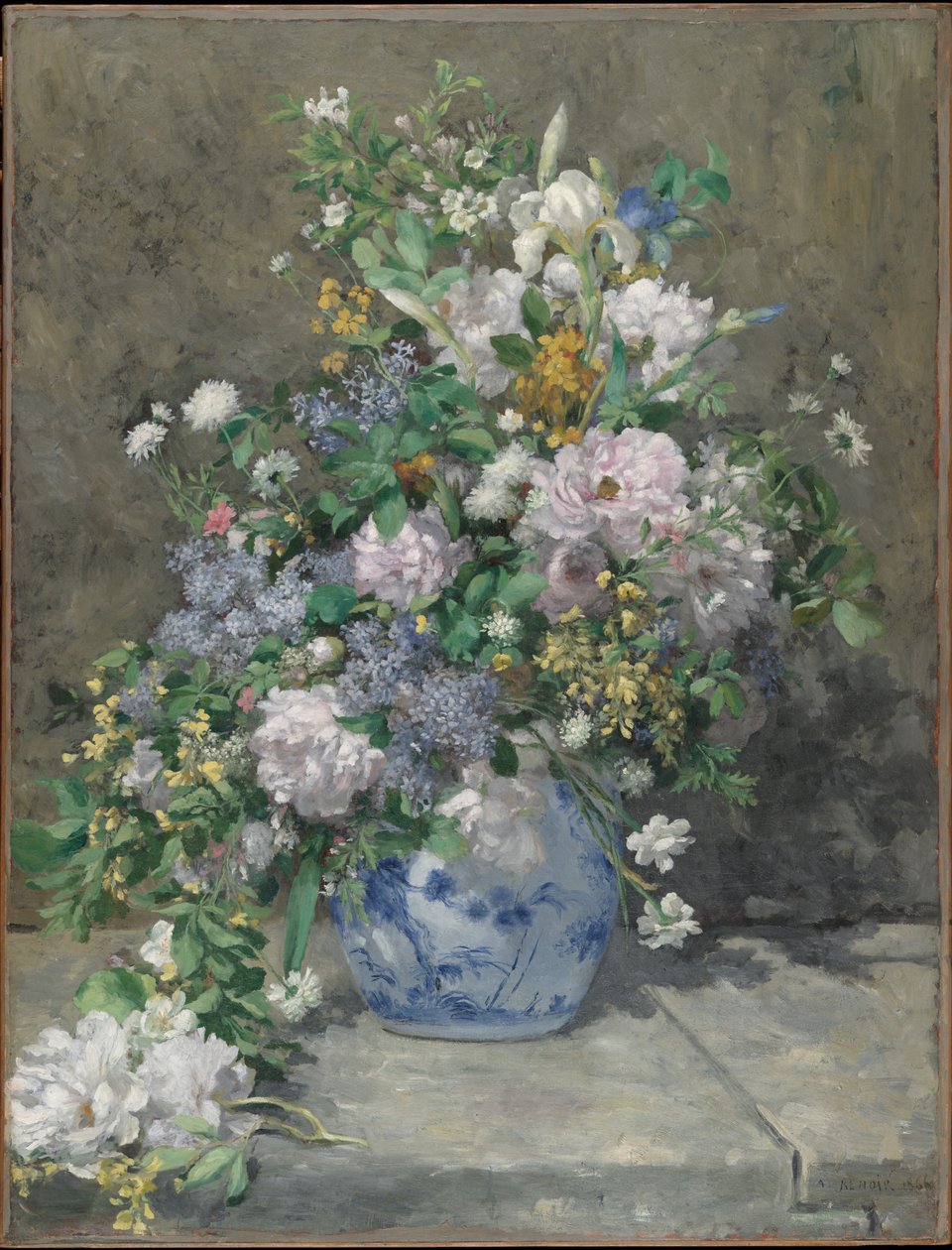 Kevään kimppu, 1866 tekijältä Pierre Auguste Renoir