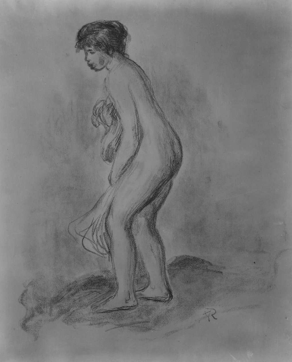 Seisova kylpejä, 1896. tekijältä Pierre Auguste Renoir