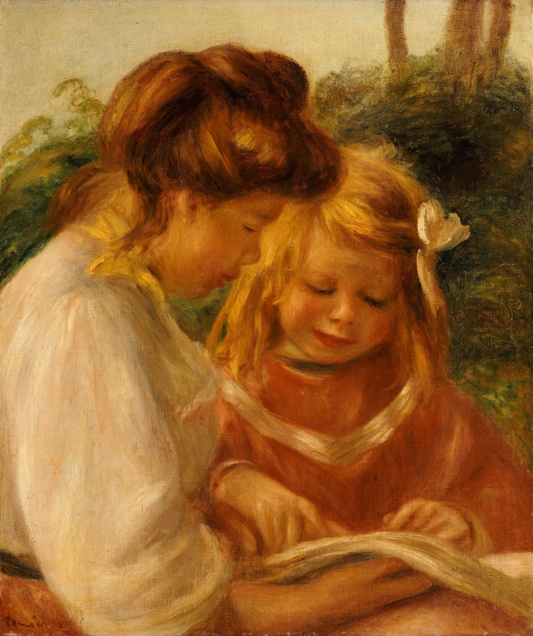 Aakkoset, Jean ja Gabrielle tekijältä Pierre Auguste Renoir