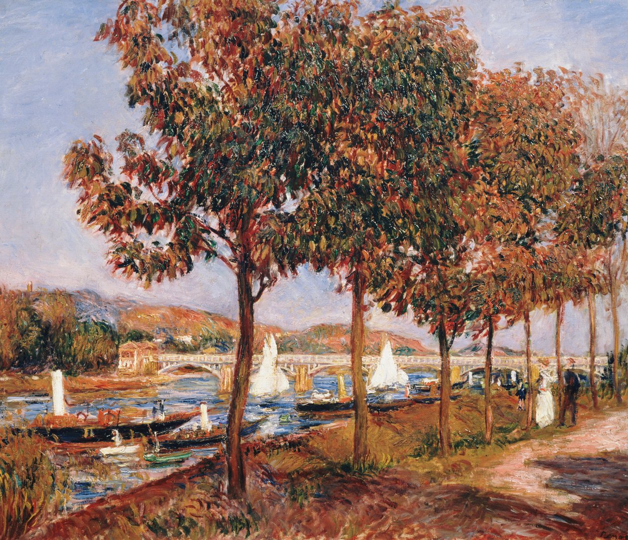 Silta Argenteuilissa tekijältä Pierre Auguste Renoir