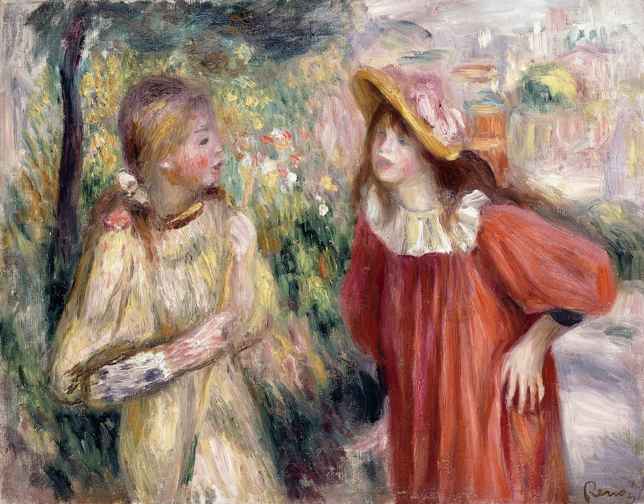 Keskustelu, 1895 tekijältä Pierre Auguste Renoir