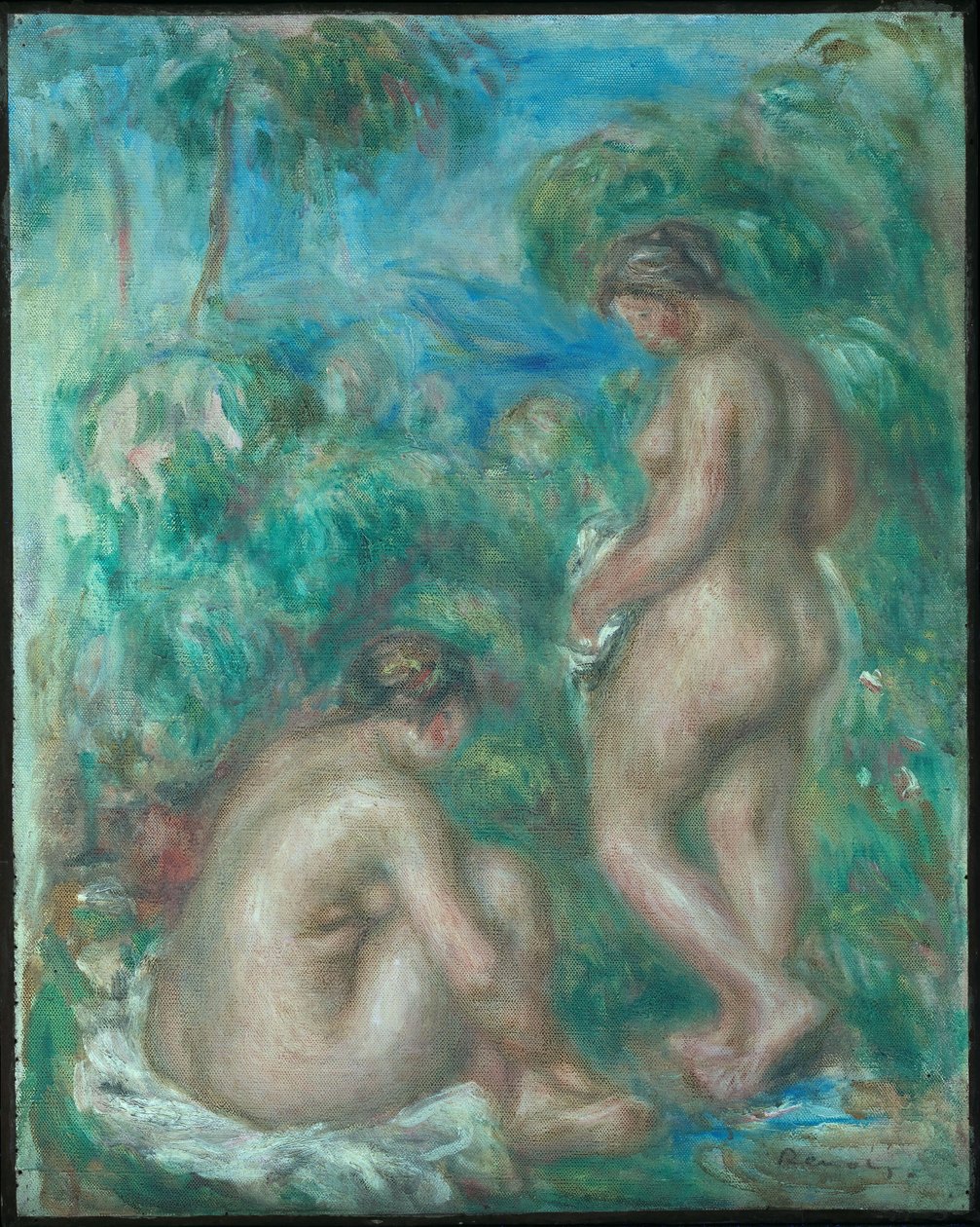 Nainen uimassa tekijältä Pierre Auguste Renoir