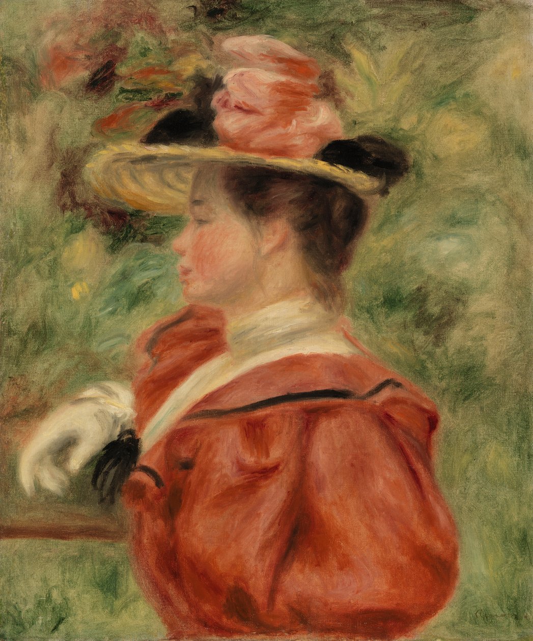 Nainen hansikkaalla (Femme au gant) tekijältä Pierre Auguste Renoir