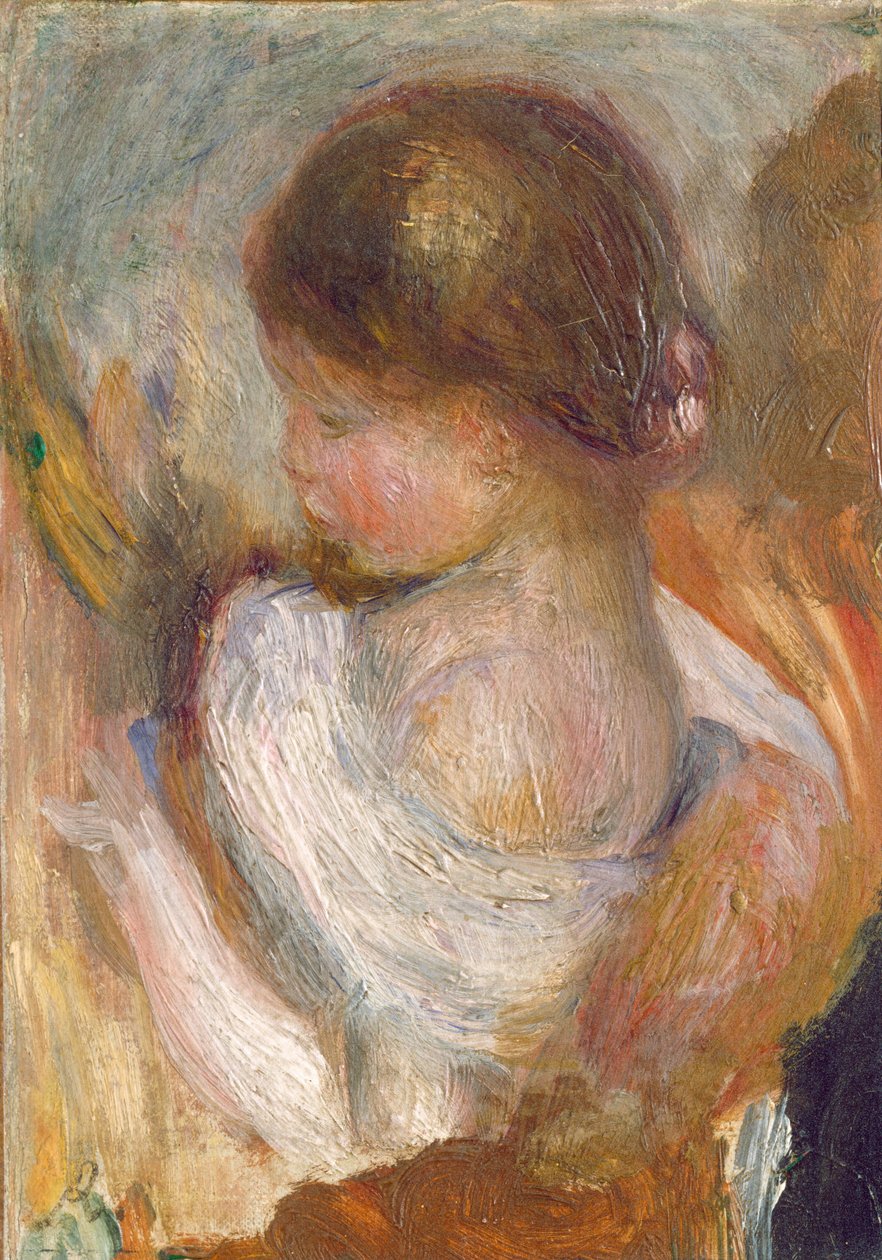 Nuori tyttö lukee, c. 1888. tekijältä Pierre Auguste Renoir