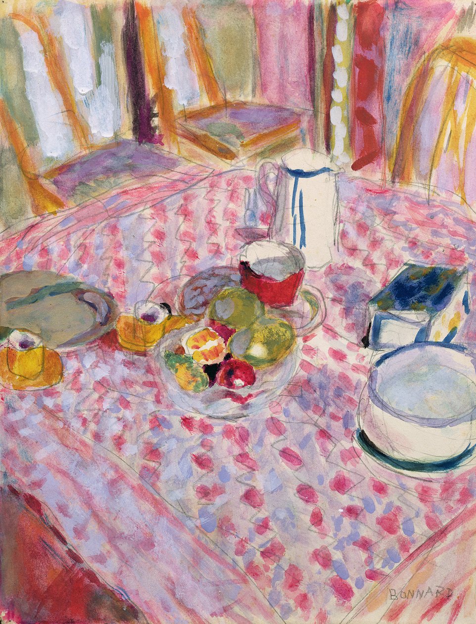 Lounaan jälkeen (wc) tekijältä Pierre Bonnard