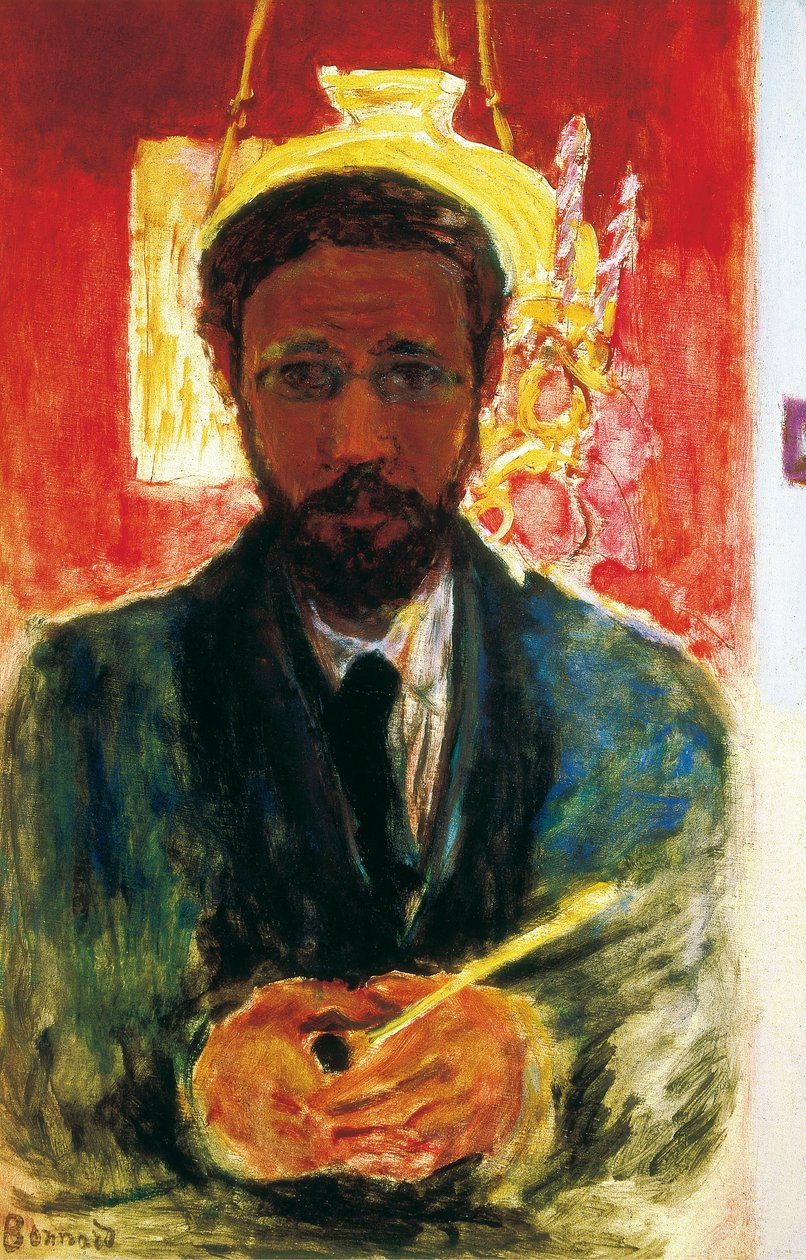 Omakuva Pipellä. 1908 tekijältä Pierre Bonnard