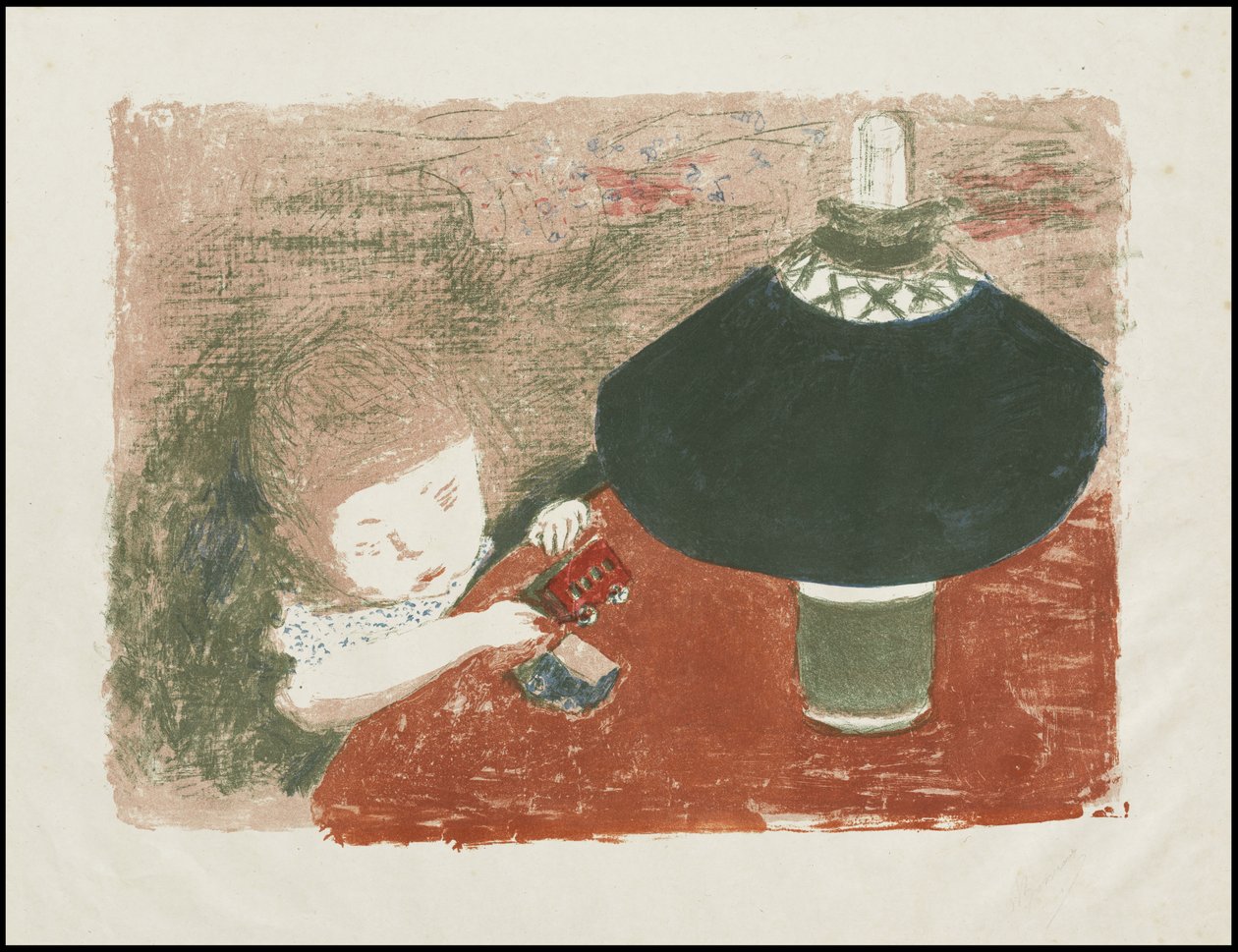 Lapsi lampun kanssa tekijältä Pierre Bonnard