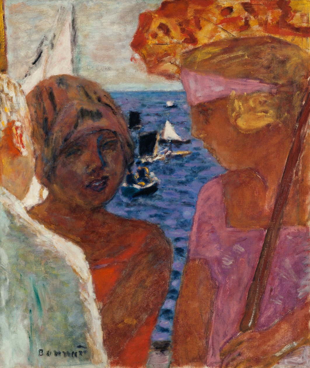 Keskustelu Arcachonissa, 1926-1930. tekijältä Pierre Bonnard