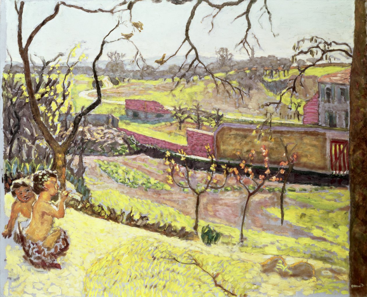 Early Spring (Little Fauns), noin 1909 tekijältä Pierre Bonnard