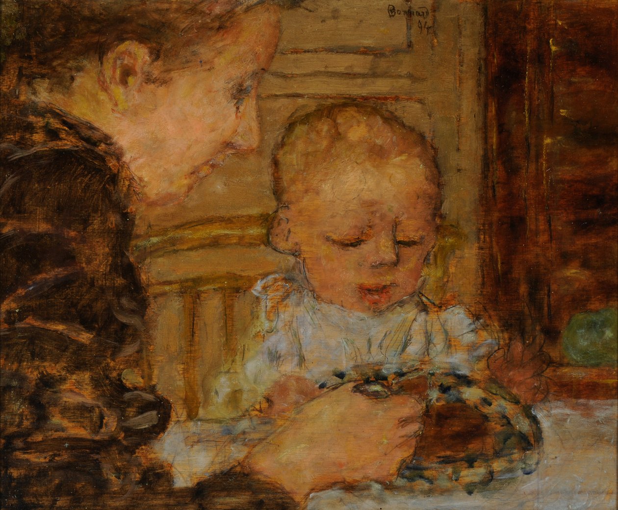 Isoäiti ja lapsi tekijältä Pierre Bonnard