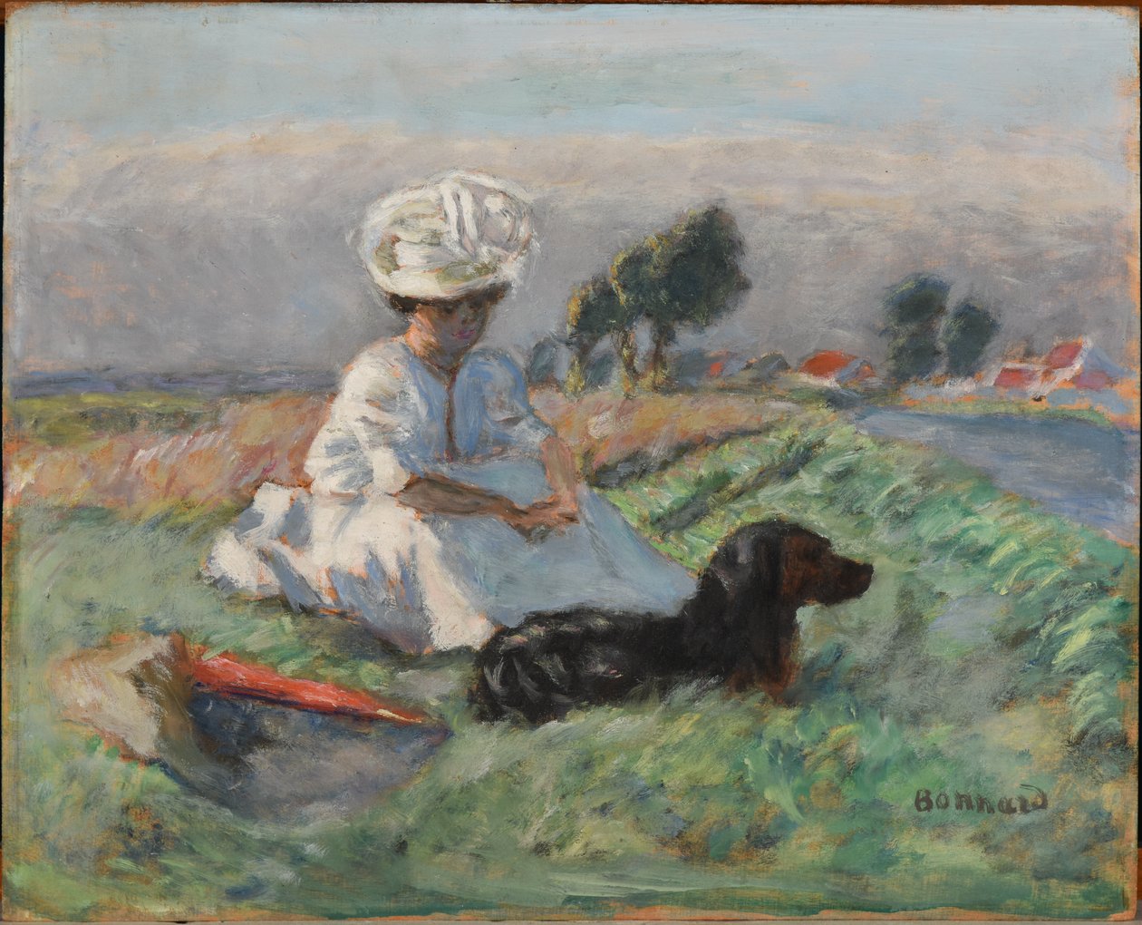 Nainen ja koira tekijältä Pierre Bonnard