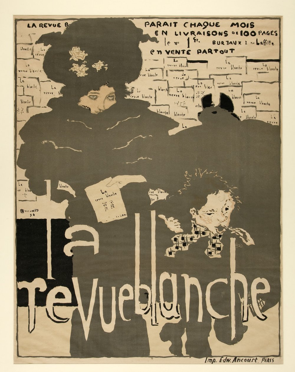 The White Review, pub. 1894 (väri litho) tekijältä Pierre Bonnard