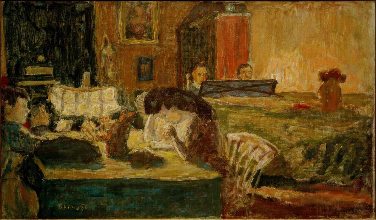 Ilta salongissa (Famille Terrasse) tekijältä Pierre Bonnard