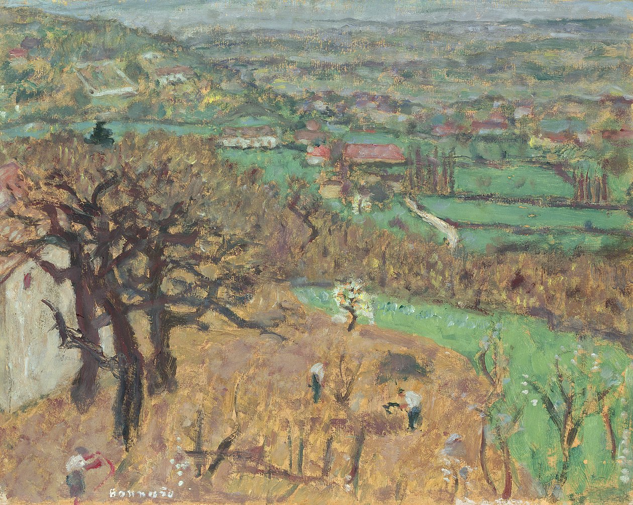 Maisema Dauphinessa, noin 1899 tekijältä Pierre Bonnard
