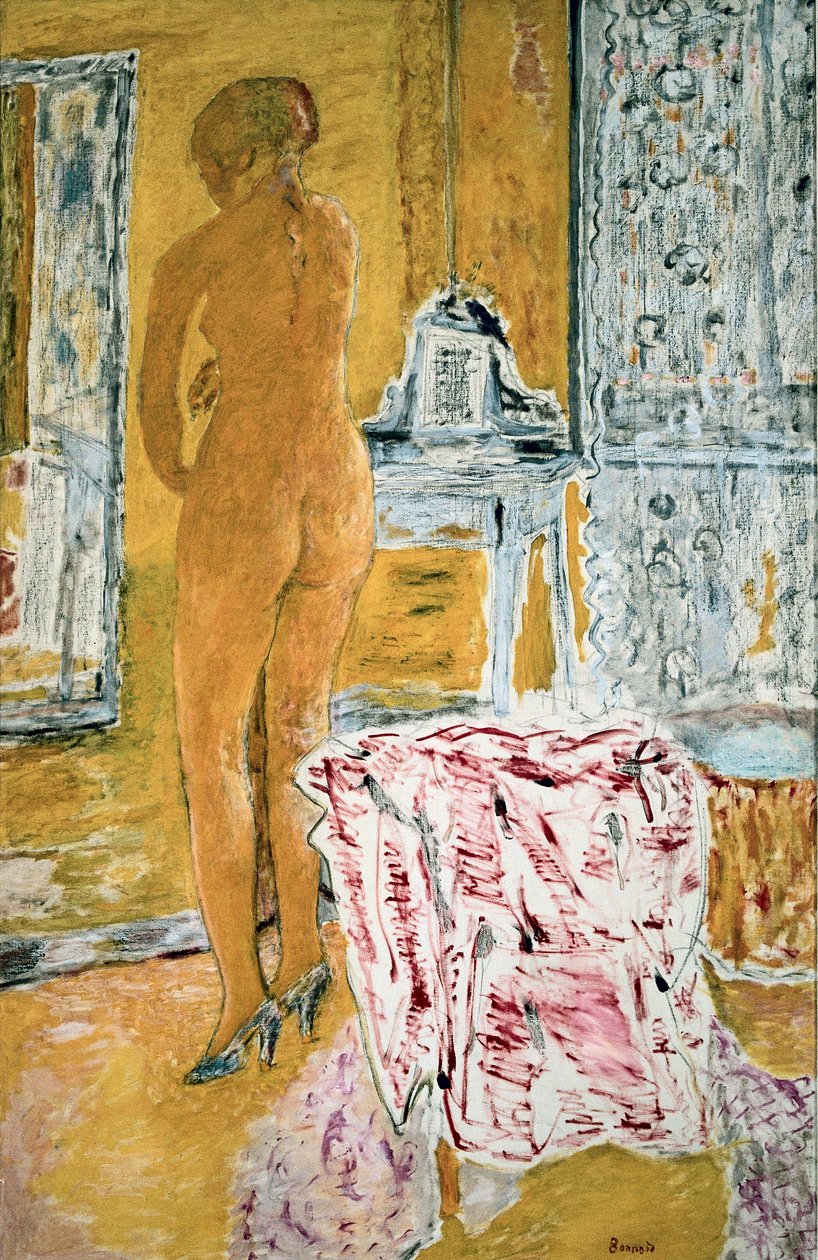 "Iso keltainen alastonkuva" tekijältä Pierre Bonnard