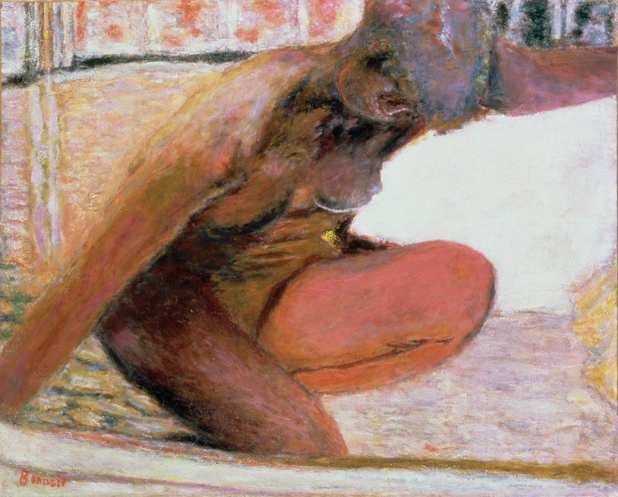 Alaston hiipiminen kylvyssä, 1940 tekijältä Pierre Bonnard