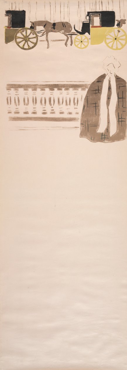 Nursemaids Promenade, Frieze of Carriages, 1895. tekijältä Pierre Bonnard