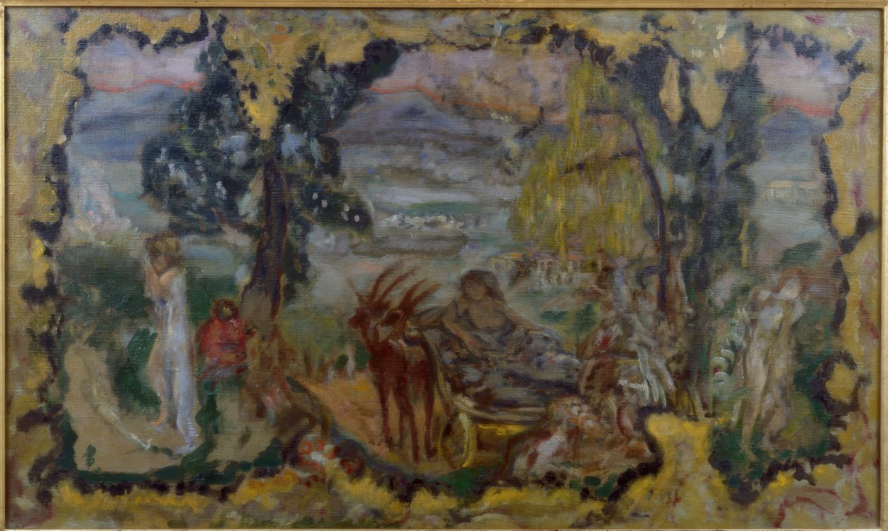 Animoitu maisema uimarit tekijältä Pierre Bonnard