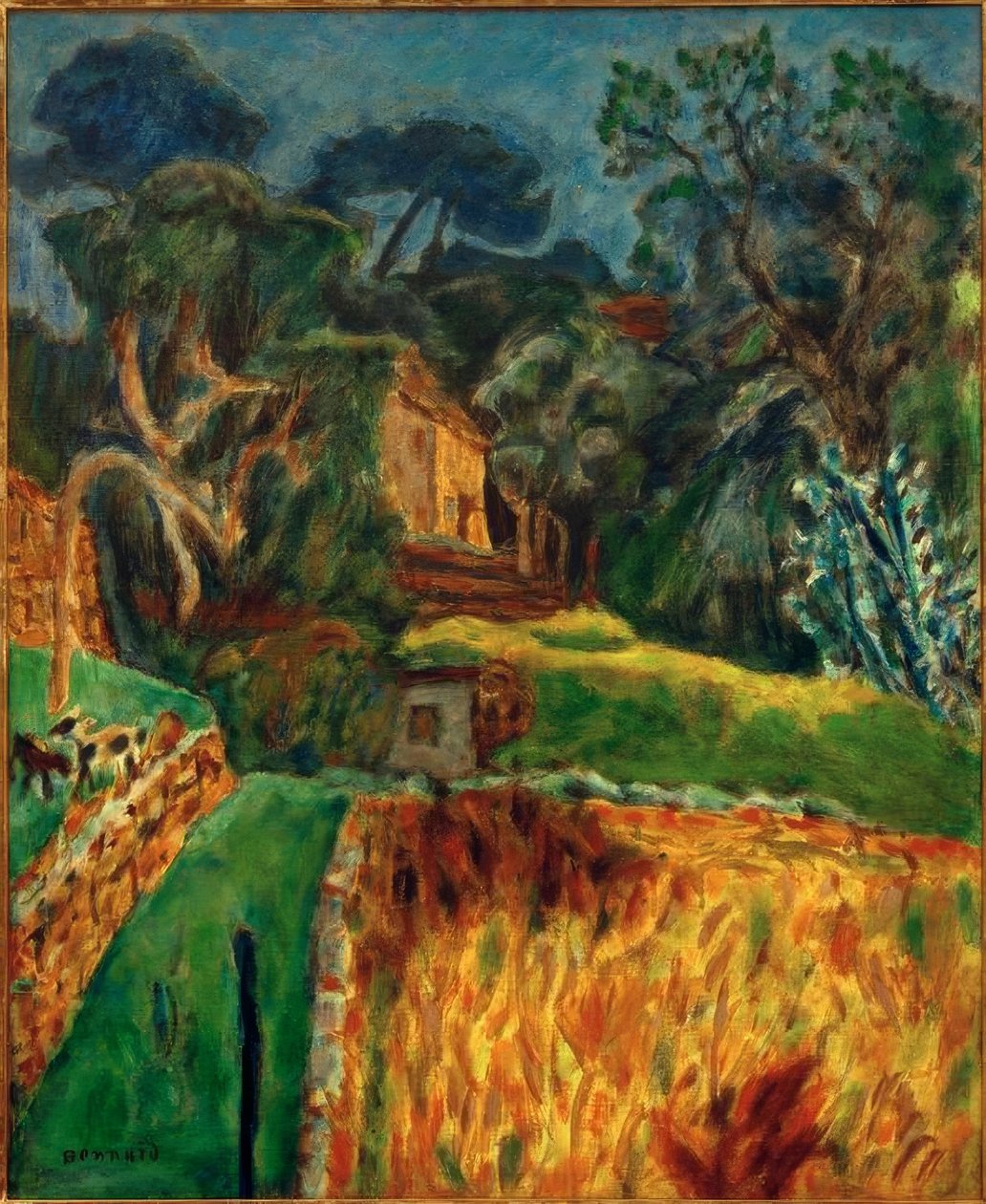 Eteläinen maisema (LEnclos aux goats) tekijältä Pierre Bonnard