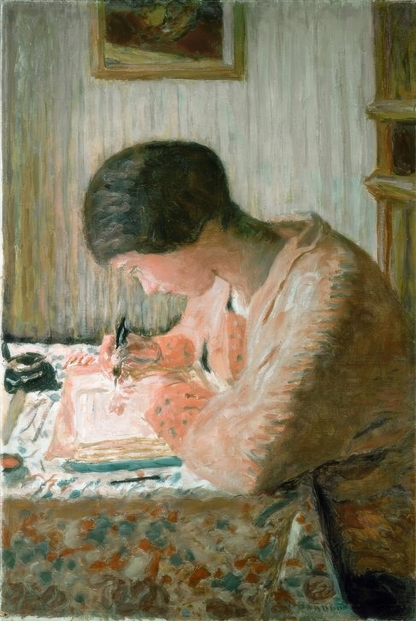 Schreibende Frau tekijältä Pierre Bonnard