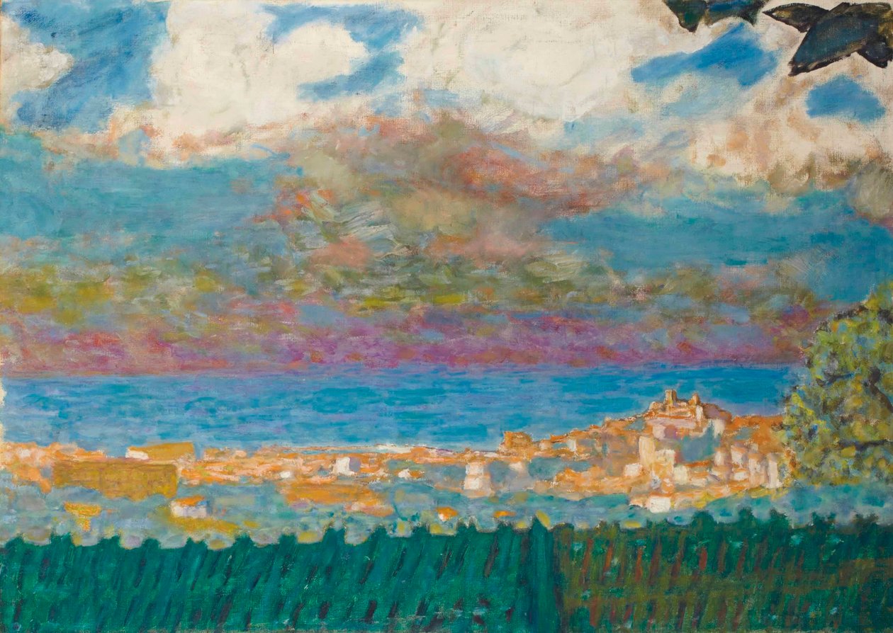 Myrskyinen taivas Cannesin yllä tekijältä Pierre Bonnard