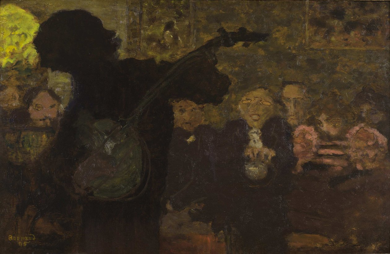 Banjo Player, 1895. tekijältä Pierre Bonnard