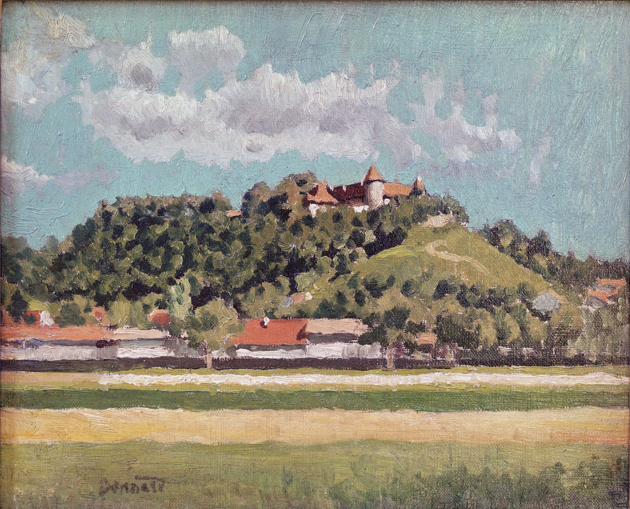 Chateau de Virieu Dauphinessa, noin 1888 tekijältä Pierre Bonnard