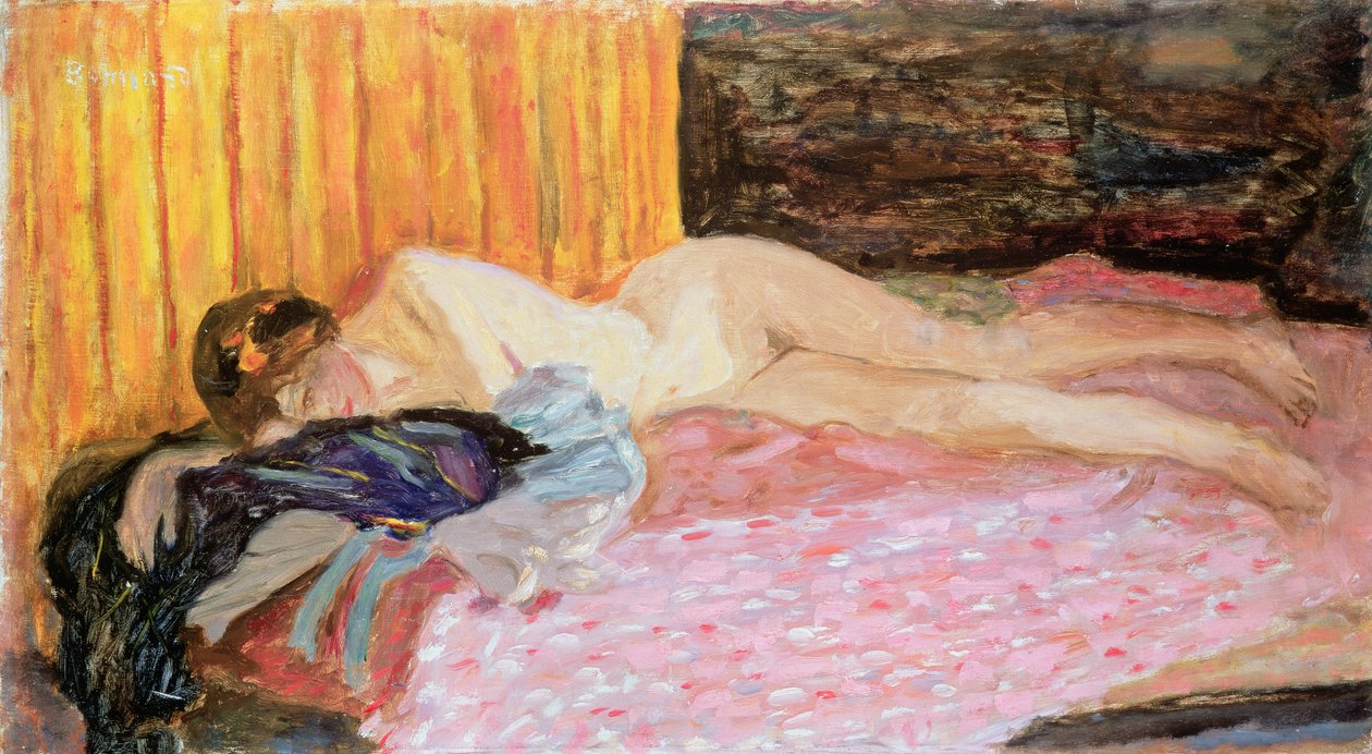 Vaaleanpunainen sohva tekijältä Pierre Bonnard