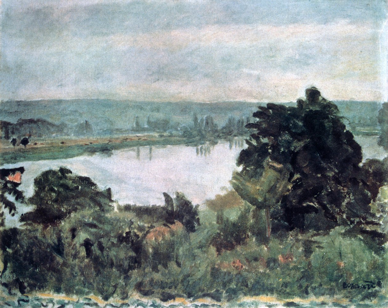 Seine lähellä Vernonia, vuodelta 1911 tekijältä Pierre Bonnard