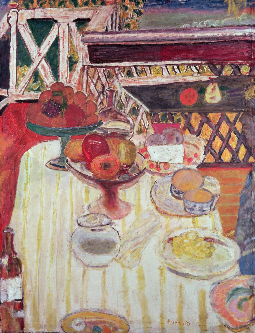 Kesäpöytä, n.1917 tekijältä Pierre Bonnard