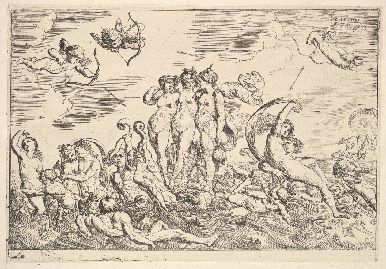 Galatean voitto, 1610-42. tekijältä Pierre Brebiette